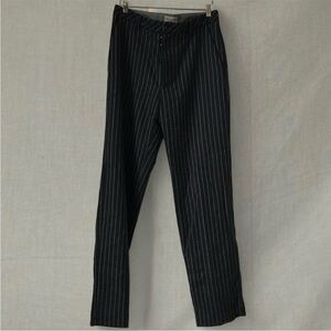 Tim Hamilton navy pinstripe wool pants